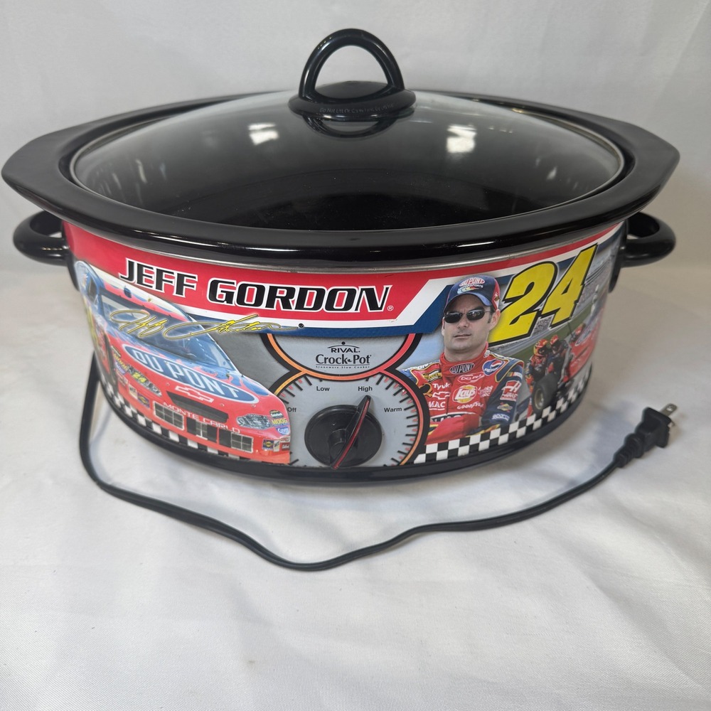 NASCAR Jeff Gordon 24 Rival Crock-Pot Slow Cooker 2005 DuPont Chevrolet Oval